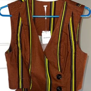 NWT Free People Suit vest and skirt set